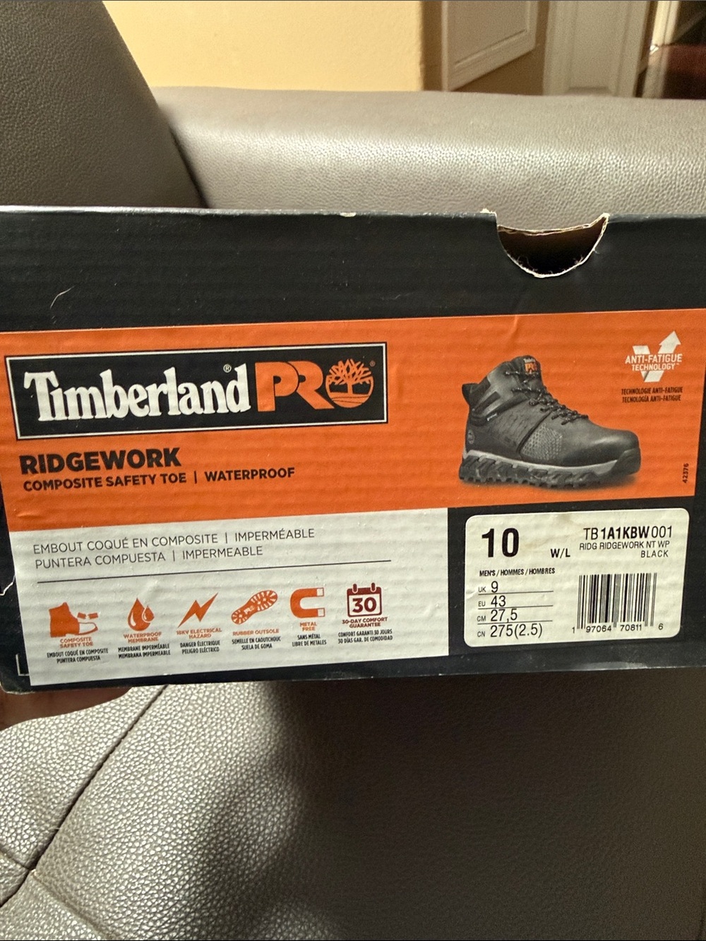 Timberland PRO Ridgework Waterproof Work Boots - Black